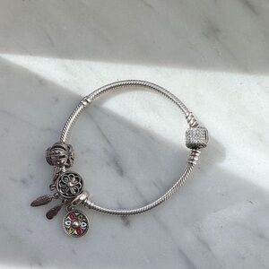 Pandora charm Bracelet with Crystal Accents (charms sold seperately)